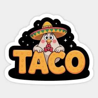Taco-trump Sticker